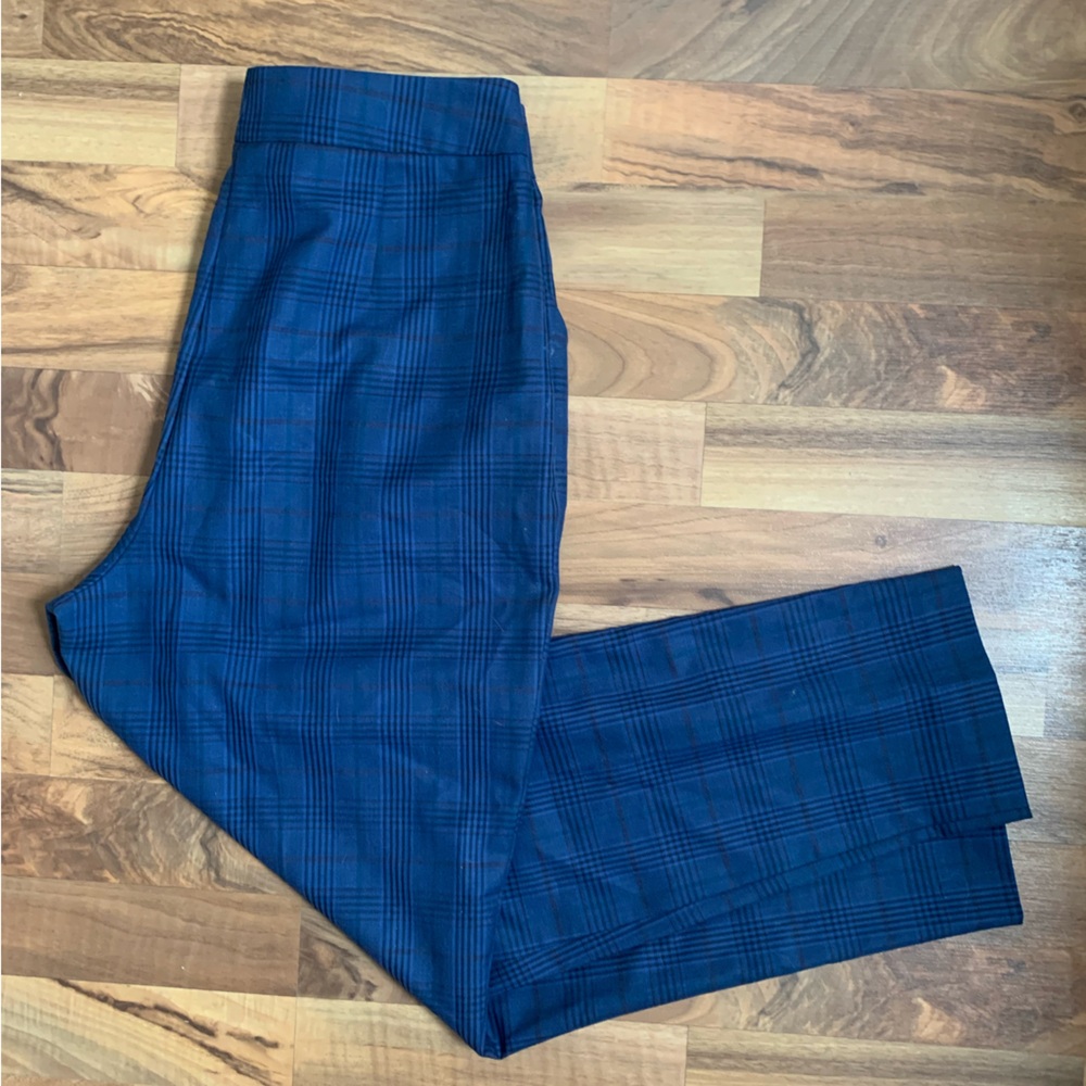 Blue Plaid Trousers